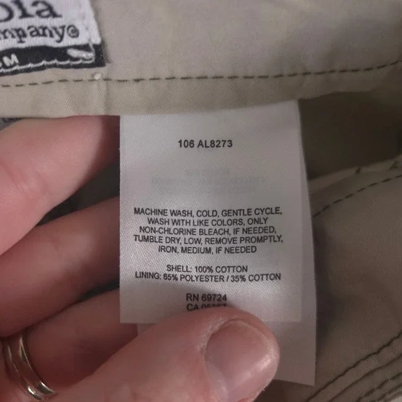 LOT OF 2 Columbia Pants Women 6 Medium Green Tan Cargo Cotton Hiking Straight - Picture 15 of 16